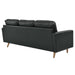 Valour 78" Leather Apartment Sectional Sofa - view 6