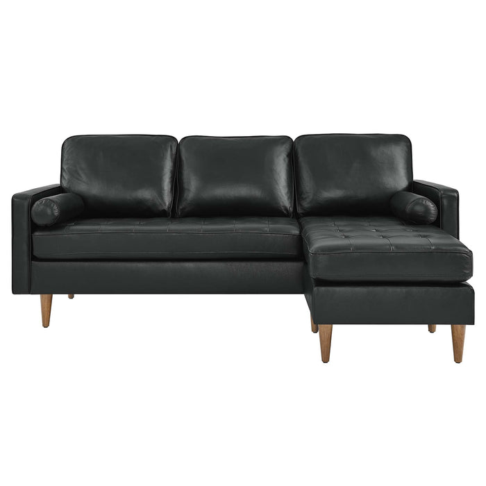 Valour 78" Leather Apartment Sectional Sofa - view 7