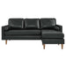 Valour 78" Leather Apartment Sectional Sofa - view 7
