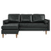 Valour 78" Leather Apartment Sectional Sofa - view 8
