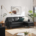 Valour 78" Leather Apartment Sectional Sofa - Modway \living\sectionals
