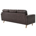 Valour 78" Leather Apartment Sectional Sofa - view 15