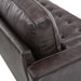 Valour 78" Leather Apartment Sectional Sofa - view 18