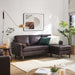 Valour 78" Leather Apartment Sectional Sofa - view 10