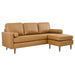 Valour 78" Leather Apartment Sectional Sofa - view 20