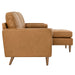 Valour 78" Leather Apartment Sectional Sofa - view 23