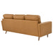 Valour 78" Leather Apartment Sectional Sofa - view 24