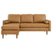 Valour 78" Leather Apartment Sectional Sofa - view 26