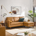 Valour 78" Leather Apartment Sectional Sofa - view 19