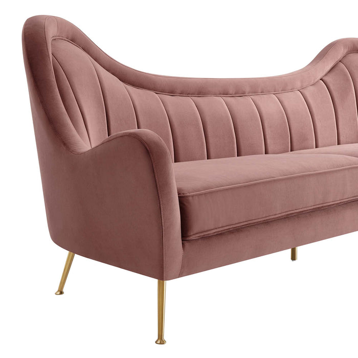 Cheshire Channel Tufted Performance Velvet Sofa - view 8