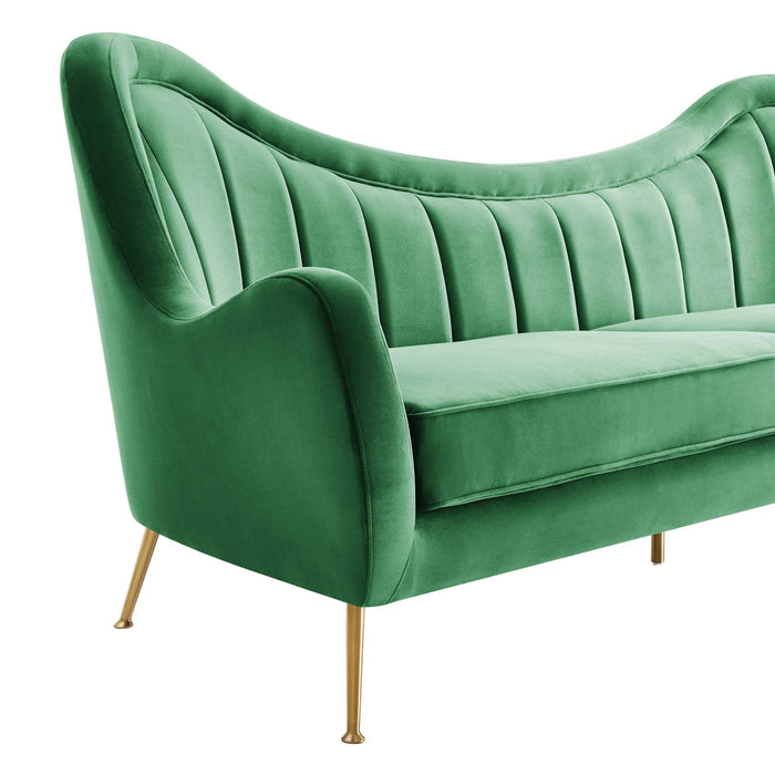 Cheshire Channel Tufted Performance Velvet Sofa - view 17