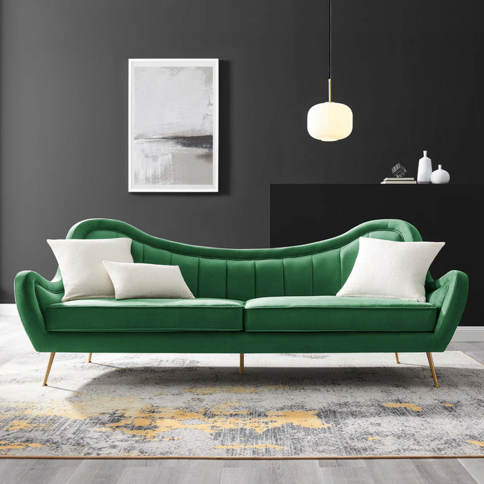 Cheshire Channel Tufted Performance Velvet Sofa - view 10