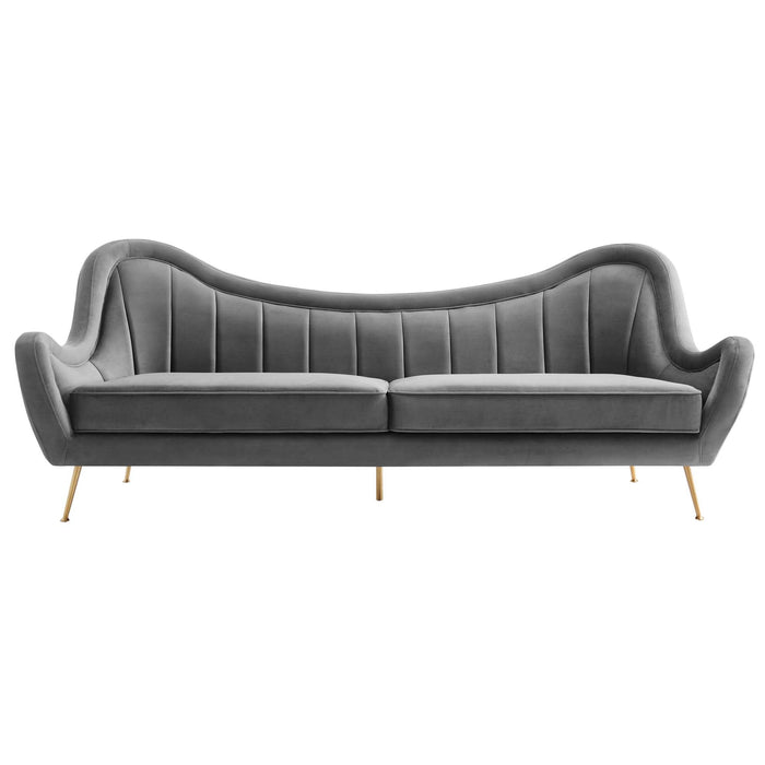 Cheshire Channel Tufted Performance Velvet Sofa - view 25