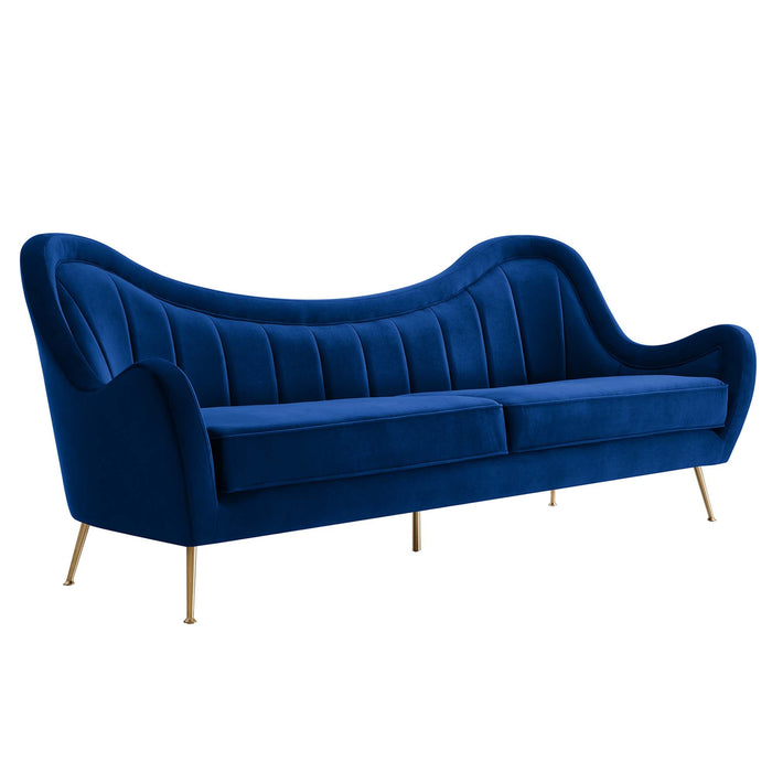 Cheshire Channel Tufted Performance Velvet Sofa - view 29