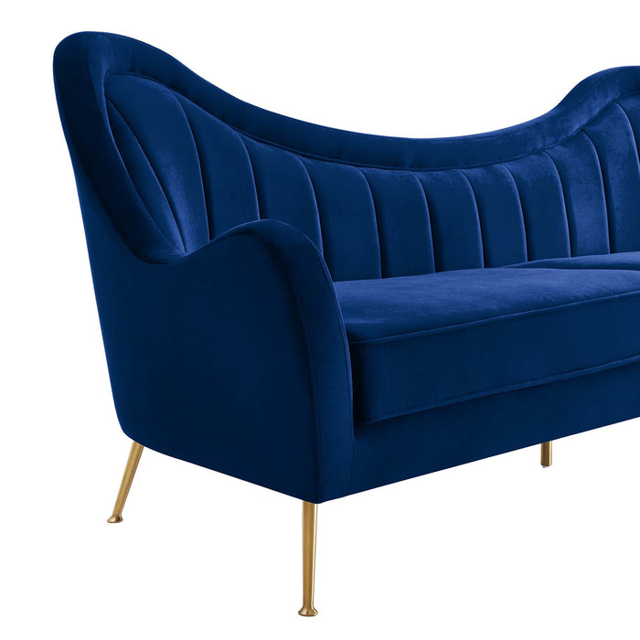 Cheshire Channel Tufted Performance Velvet Sofa - view 35