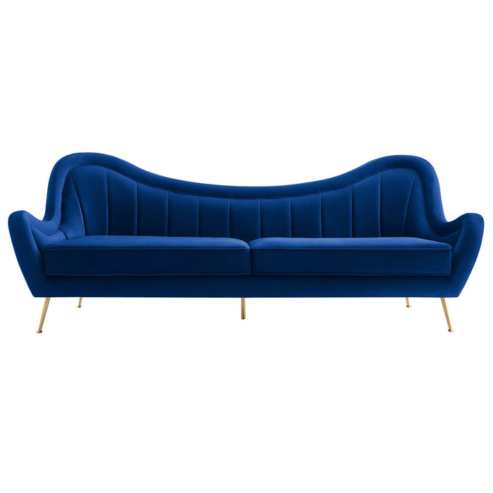 Cheshire Channel Tufted Performance Velvet Sofa - view 34