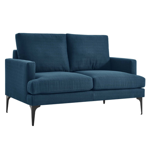 Evermore Upholstered Fabric Loveseat - alternate angle view