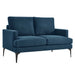 Evermore Upholstered Fabric Loveseat - alternate angle view