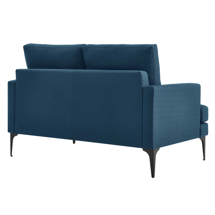 Evermore Upholstered Fabric Loveseat - view 6