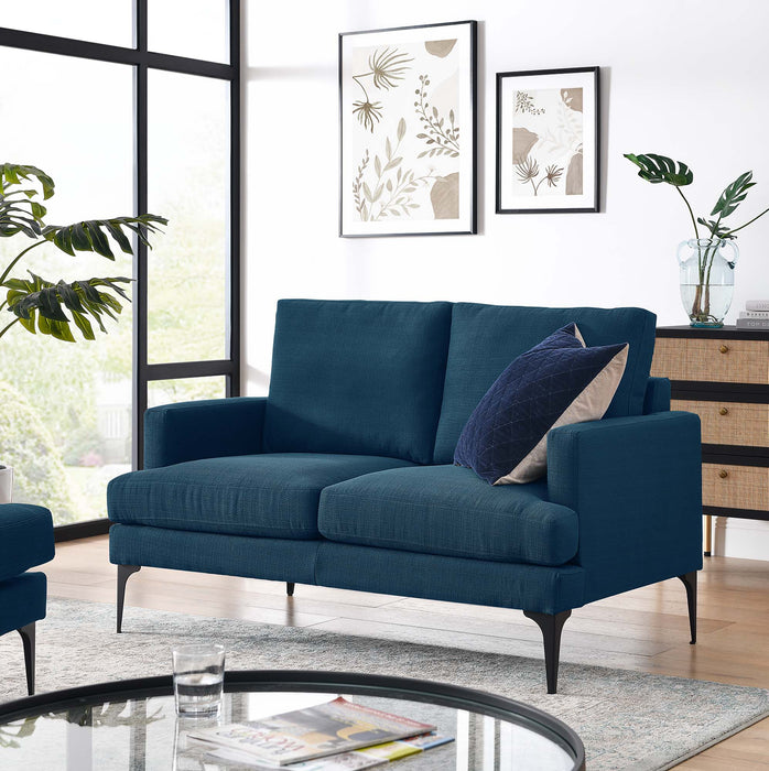 Evermore Upholstered Fabric Loveseat - Modway \living\loveseats