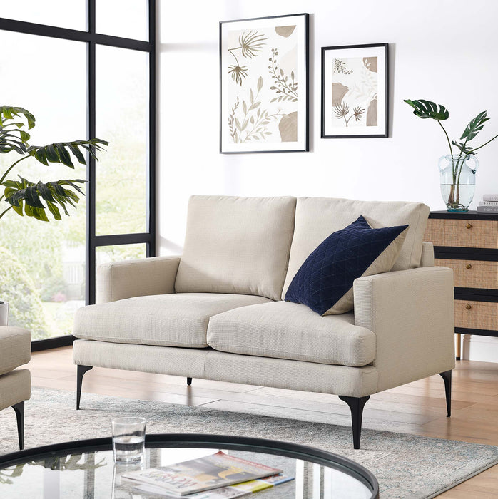 Evermore Upholstered Fabric Loveseat - view 9