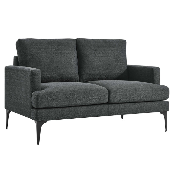 Evermore Upholstered Fabric Loveseat - view 18