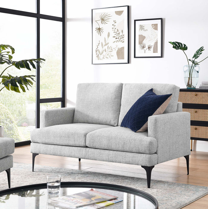 Evermore Upholstered Fabric Loveseat - view 25