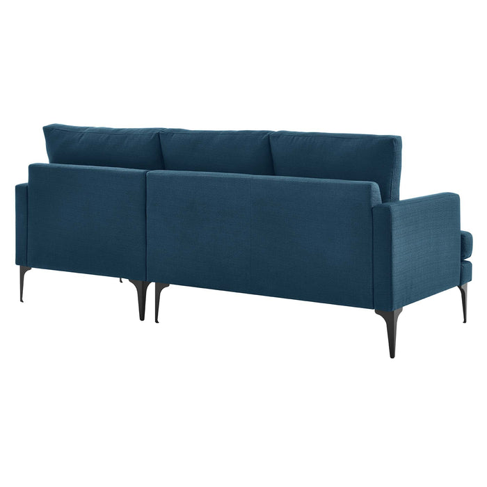 Evermore Right-Facing Upholstered Fabric Sectional Sofa - view 6