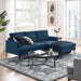 Evermore Right-Facing Upholstered Fabric Sectional Sofa - Modway \living\sectionals
