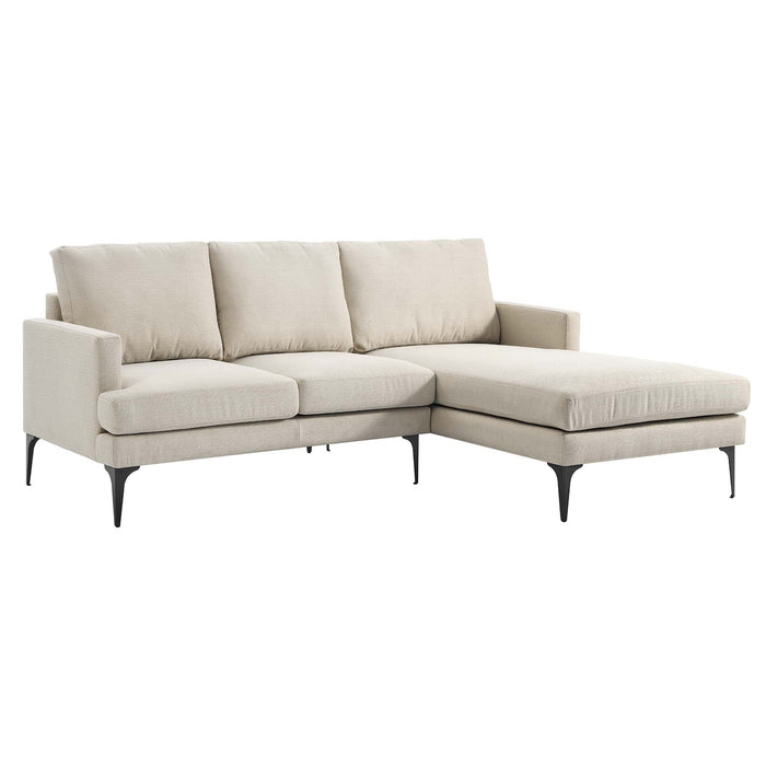 Evermore Right-Facing Upholstered Fabric Sectional Sofa - view 10