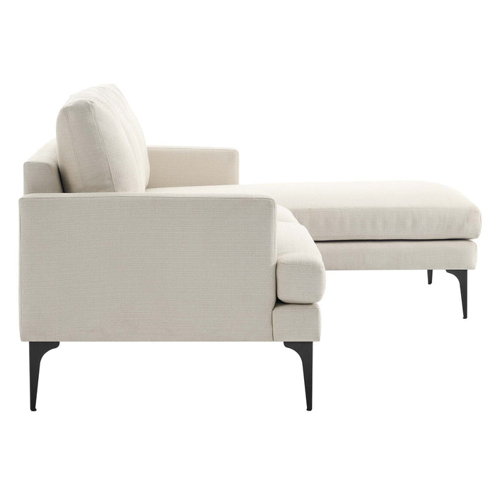 Evermore Right-Facing Upholstered Fabric Sectional Sofa - view 13