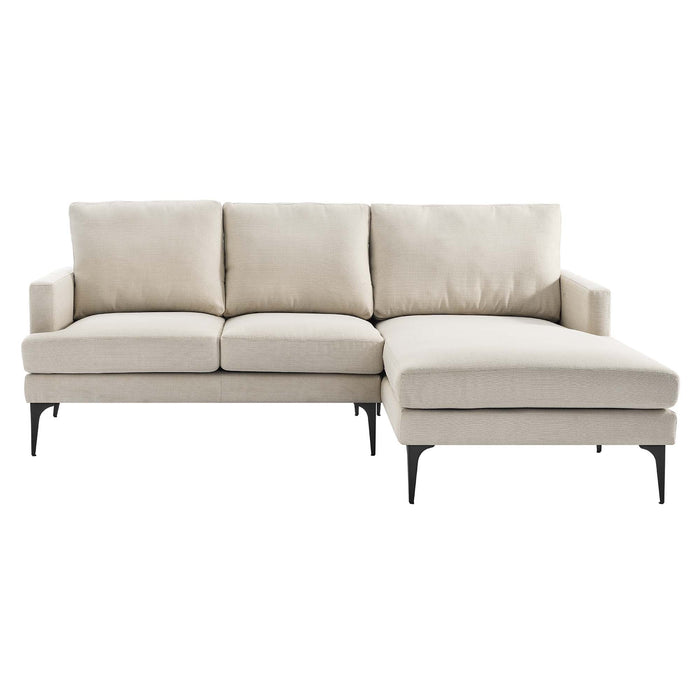Evermore Right-Facing Upholstered Fabric Sectional Sofa - view 15