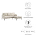 Evermore Right-Facing Upholstered Fabric Sectional Sofa - view 11