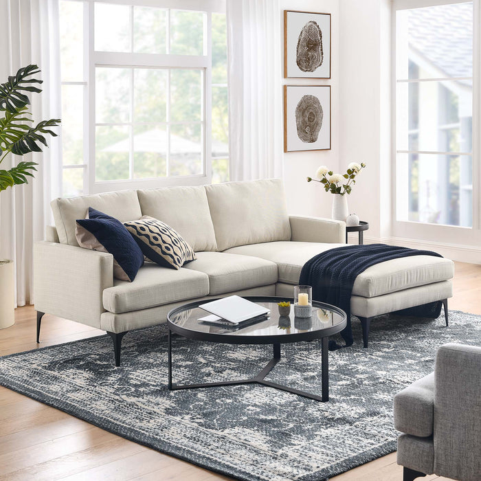 Evermore Right-Facing Upholstered Fabric Sectional Sofa - view 9