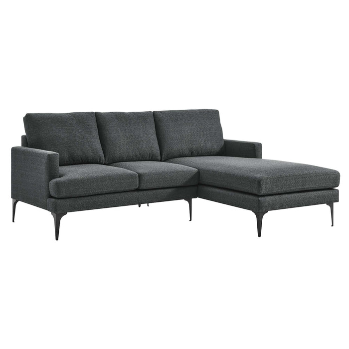 Evermore Right-Facing Upholstered Fabric Sectional Sofa - view 18