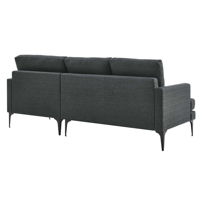 Evermore Right-Facing Upholstered Fabric Sectional Sofa - view 22