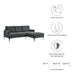 Evermore Right-Facing Upholstered Fabric Sectional Sofa - view 19