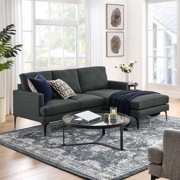 Evermore Right-Facing Upholstered Fabric Sectional Sofa - view 17