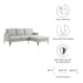 Evermore Right-Facing Upholstered Fabric Sectional Sofa - view 27