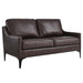 Corland Leather Loveseat - alternate angle view