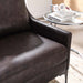 Corland Leather Loveseat - in lifestyle setting