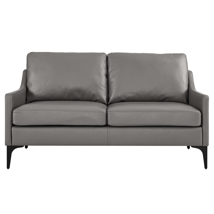 Corland Leather Loveseat - view 15