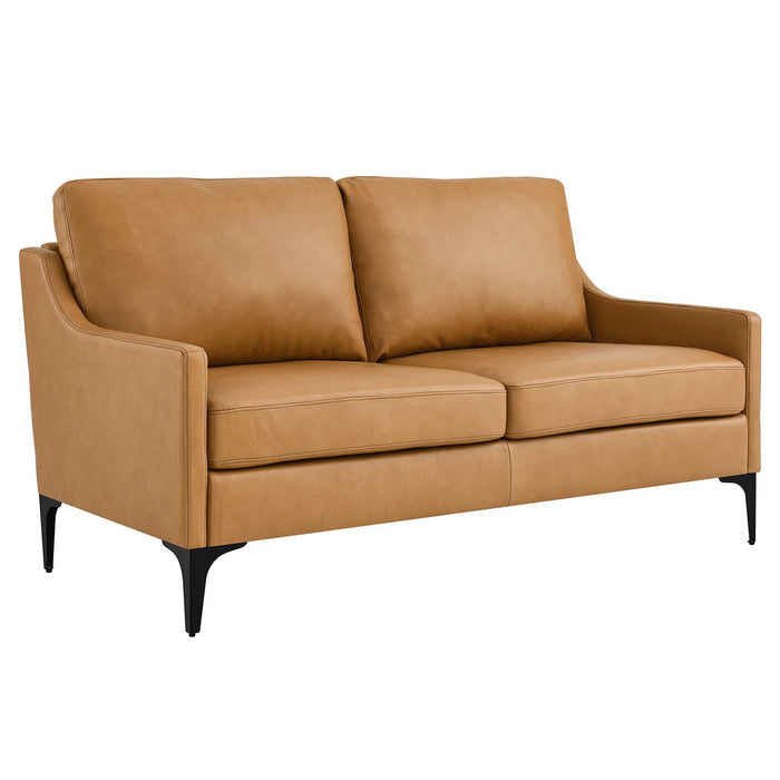 Corland Leather Loveseat - view 18