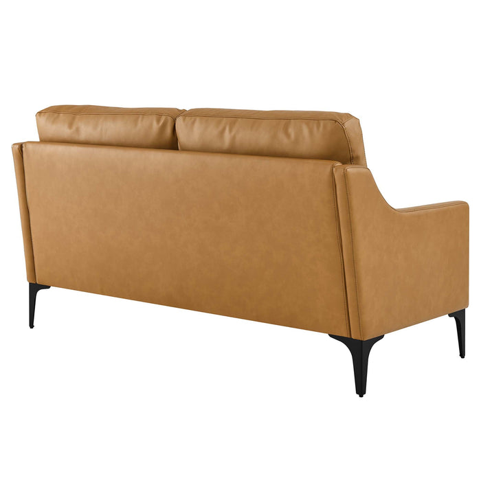 Corland Leather Loveseat - view 23