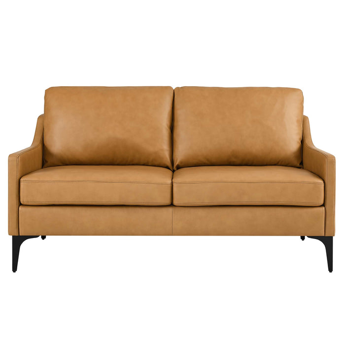 Corland Leather Loveseat - view 24