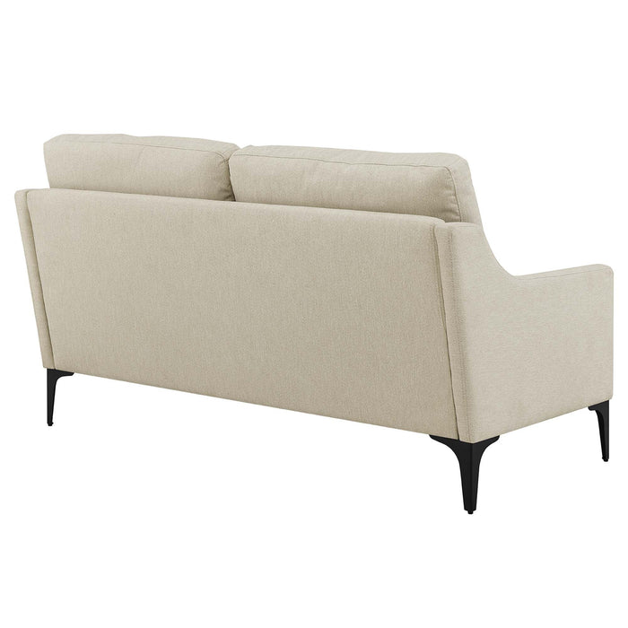 Corland Upholstered Fabric Loveseat - view 6