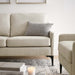 Corland Upholstered Fabric Loveseat - in lifestyle setting