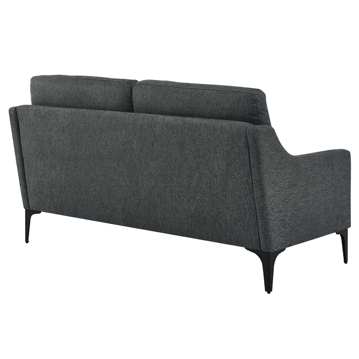 Corland Upholstered Fabric Loveseat - view 15