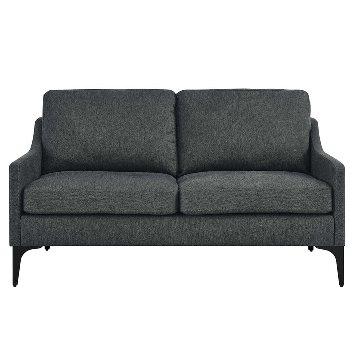 Corland Upholstered Fabric Loveseat - view 16