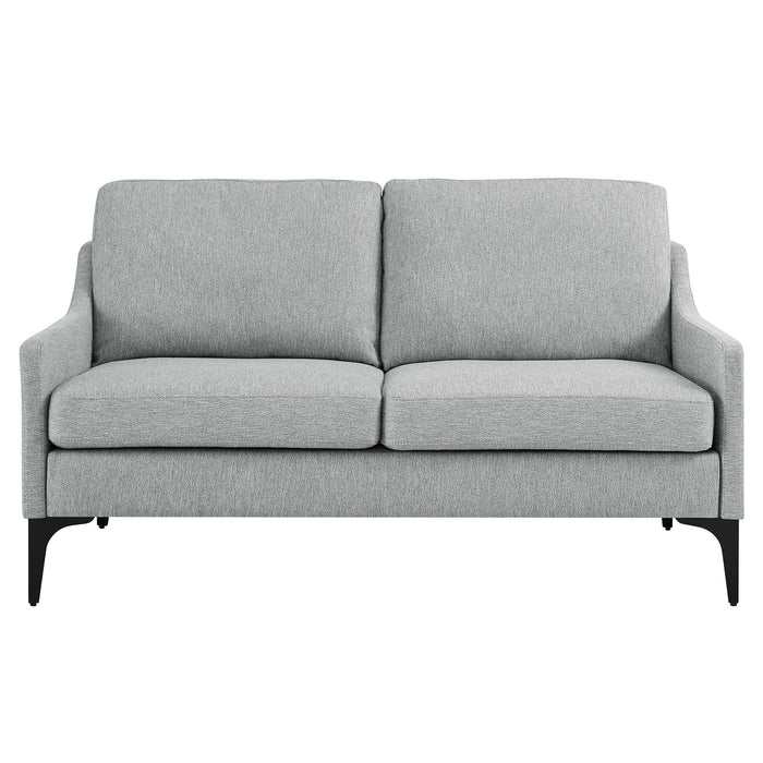 Corland Upholstered Fabric Loveseat - view 25